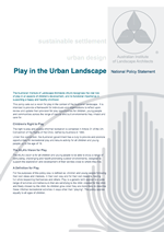 AILA Policy on Play in the UrbanLandscape