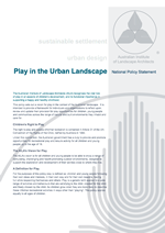 AILA Policy on Play in the UrbanLandscape AILA Policy on Play in the UrbanLandscape