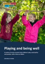 Read the full report Two children playing on a rope course