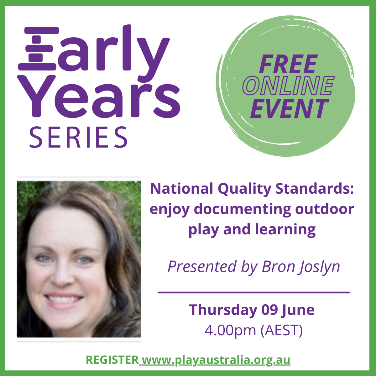 Early Years Series, NQS: Enjoy Documenting Outdoor Play and Learning