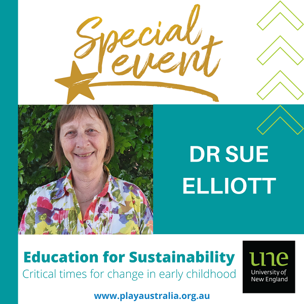 Special event with Dr Sue Elliott presenting Education for Sustainability