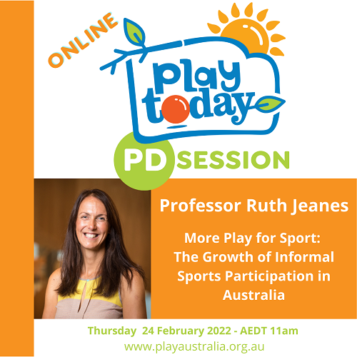 Play Australia, Play Today online PD, More play for sport: The growth of informal sports participation in Australia