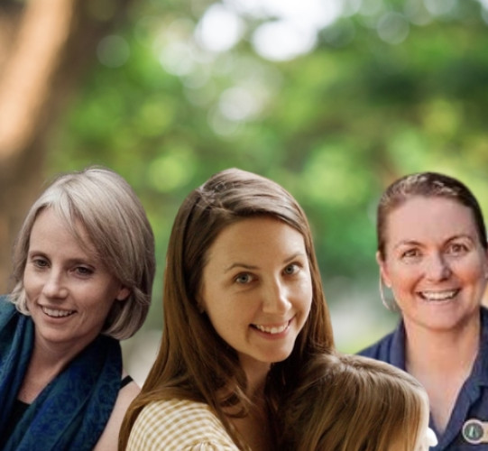 Hannah Mushet, Gill Howarth, Cath Fitzhardinge 