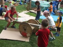 Children playing outdoors